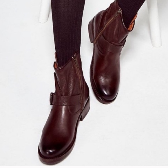 NEW Frye Burnished Leather Vicky Low Mid Boots 7 - Picture 1 of 8